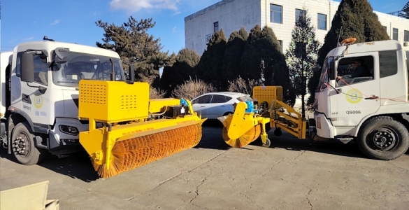 豫工4臺(tái)除雪滾  助力懷仁市政道路除雪作業(yè)